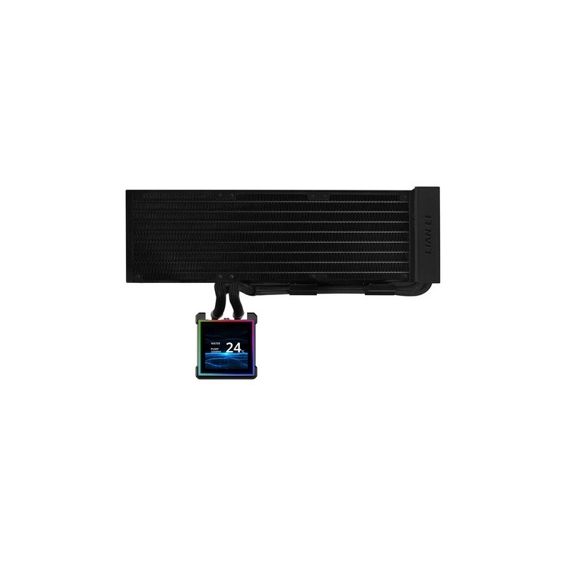 Vodno hlajenje Lian Li HydroShift II LCD-S 360N Fanless, črno
