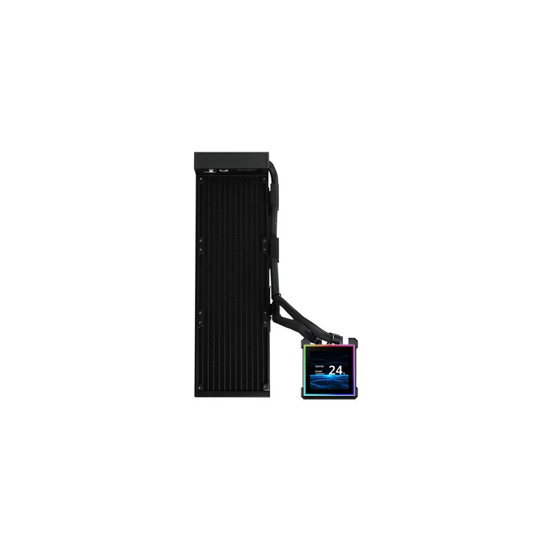 Vodno hlajenje Lian Li HydroShift II LCD-S 360N Fanless, črno