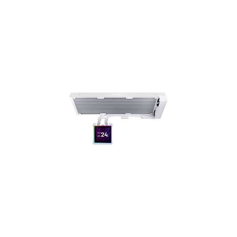 Vodno hlajenje Lian Li HydroShift II LCD-S 360N Fanless, belo
