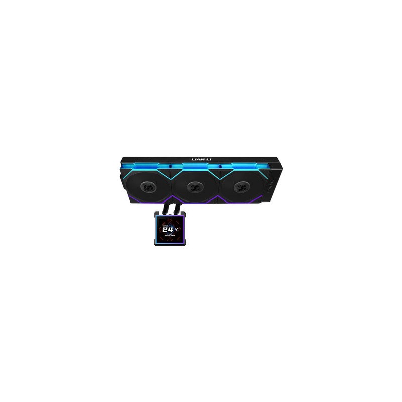 Vodno hlajenje Lian Li HydroShift II LCD-S 360TL, ARGB, črno