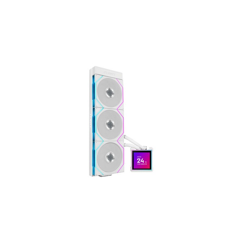 Vodno hlajenje Lian Li HydroShift II LCD-S 360TL, ARGB, belo