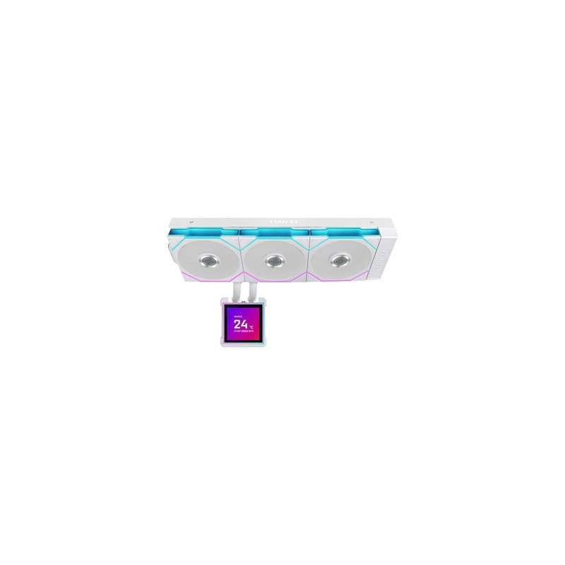 Vodno hlajenje Lian Li HydroShift II LCD-S 360TL, ARGB, belo