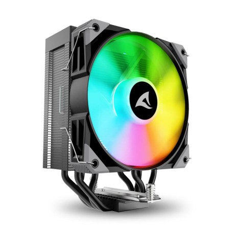 Hladilnik za procesor Sharkoon A40 RGB, 120mm, PWM, črn