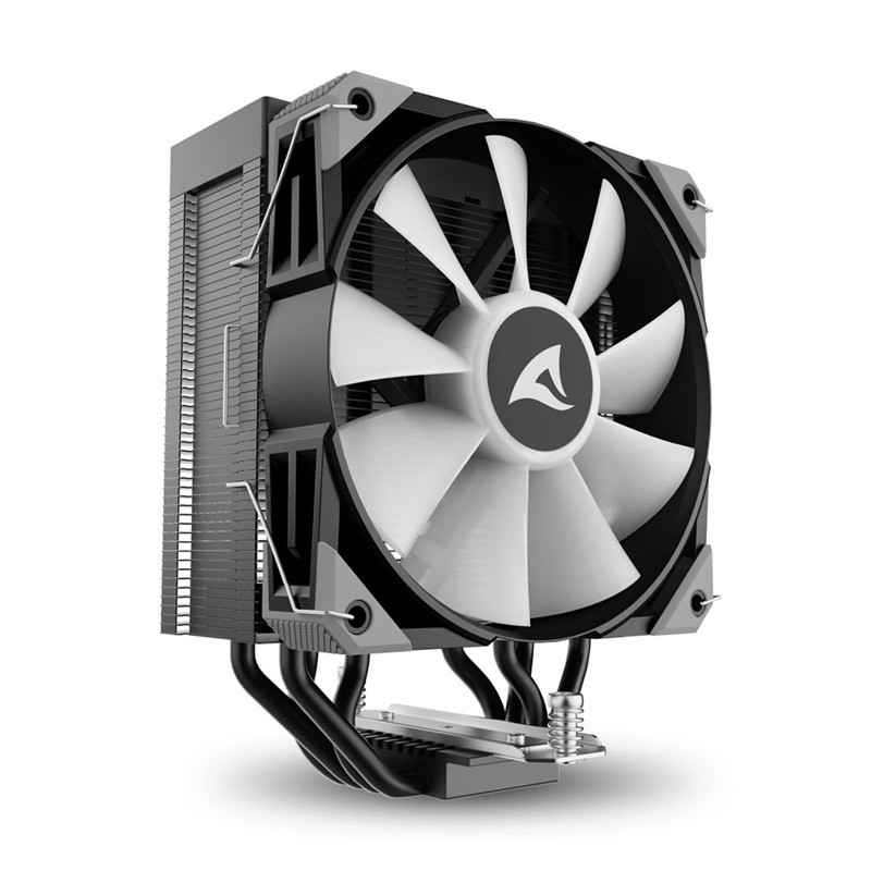 Hladilnik za procesor Sharkoon A40 RGB, 120mm, PWM, črn