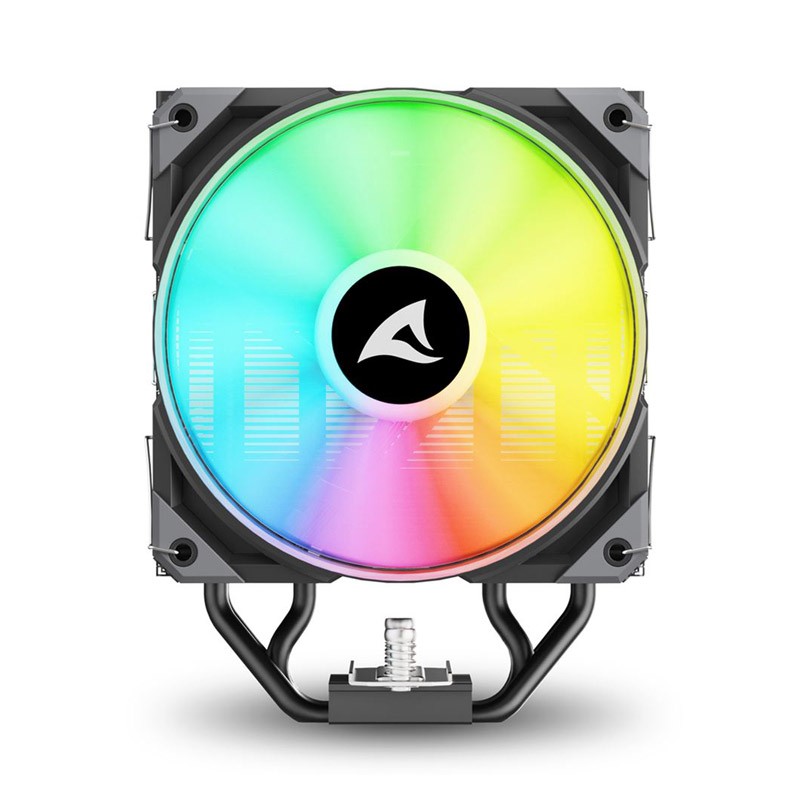 Hladilnik za procesor Sharkoon A40 RGB, 120mm, PWM, črn