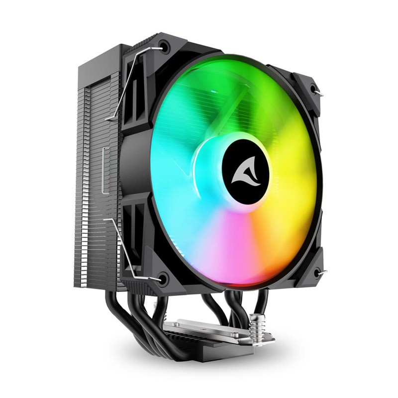 Hladilnik za procesor Sharkoon A50 RGB, 120mm, PWM, črn