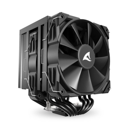 Hladilnik za procesor Sharkoon A60, 2x120mm, PWM, črn