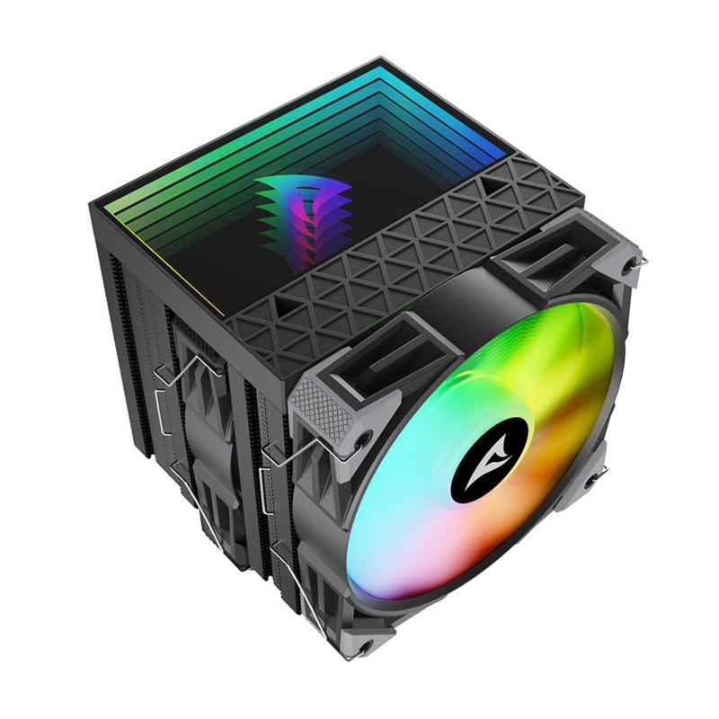 Hladilnik za procesor Sharkoon A60 RGB, 2x120mm, PWM, črn