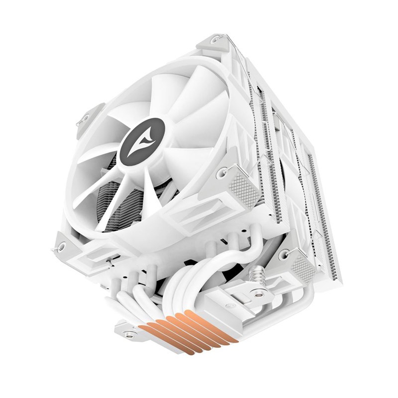 Hladilnik za procesor Sharkoon A60 RGB, 2x120mm, PWM, bel