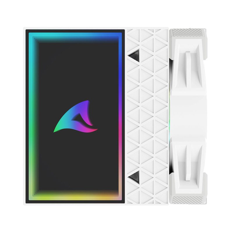 Hladilnik za procesor Sharkoon A60 RGB, 2x120mm, PWM, bel