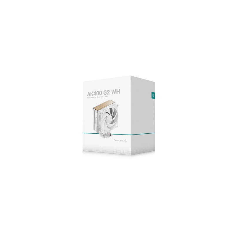 Hladilnik za procesor DeepCool AK400 G2 WH, 120mm, bel