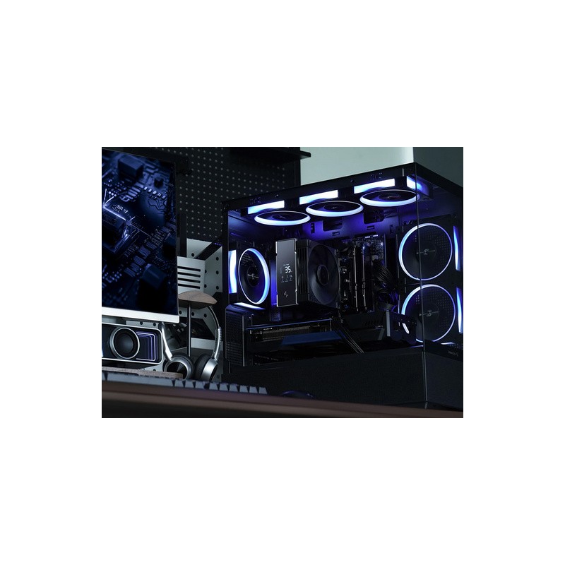 Hladilnik za procesor DeepCool AK400 G2 DIGITAL NYX, 120mm, LCD, črn