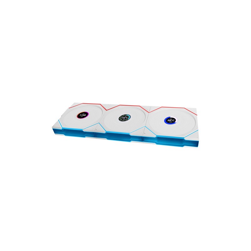 Ventilator za ohišje Lian Li Uni Fan TL 120 Reverse Blade, 3x + kontroler, bel