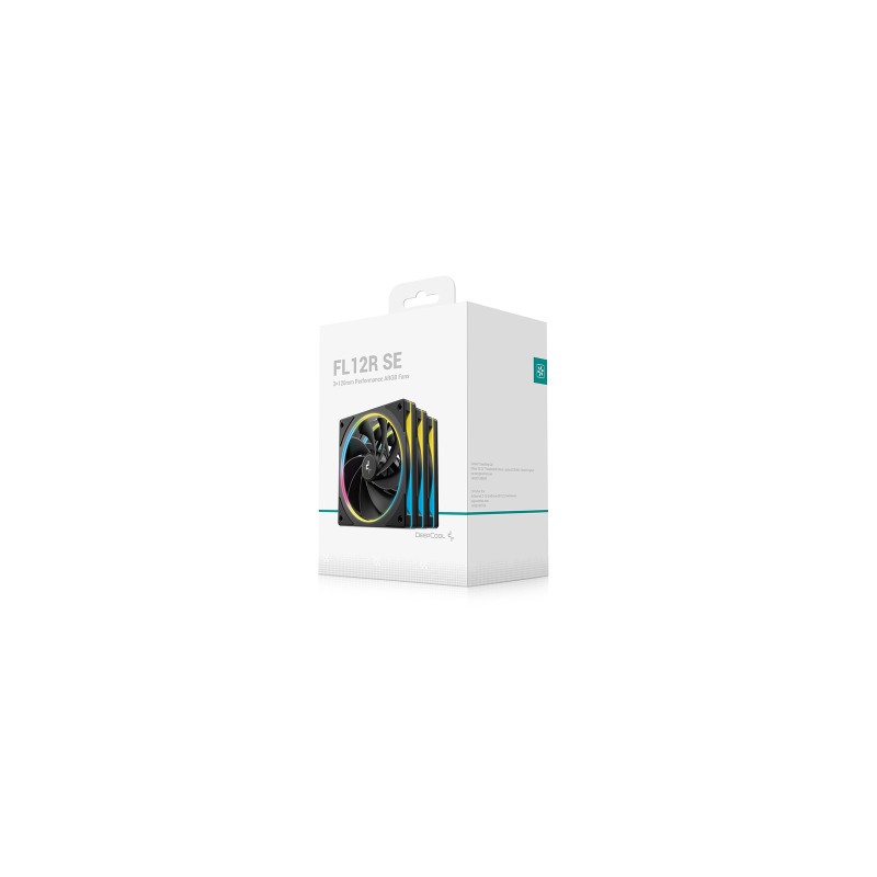Ventilator za ohišje DeepCool FL12R SE 3-IN-1, ARGB, PWM, 120mm, 3 Pack, črn