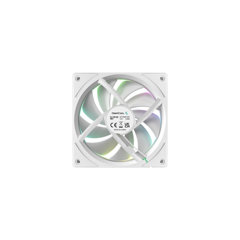 Ventilator za ohišje DeepCool FL12R SE WH 3-IN-1, ARGB, PWM, 120mm, 3 Pack, bel