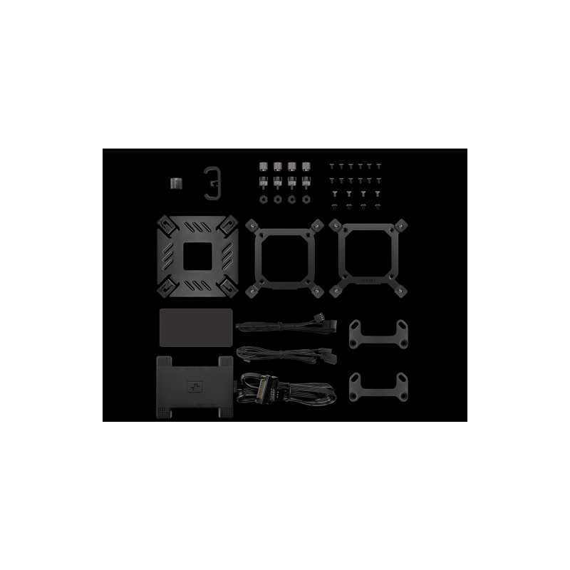 Vodno hlajenje DeepCool Spartacus 360, 360mm, LCD, črno