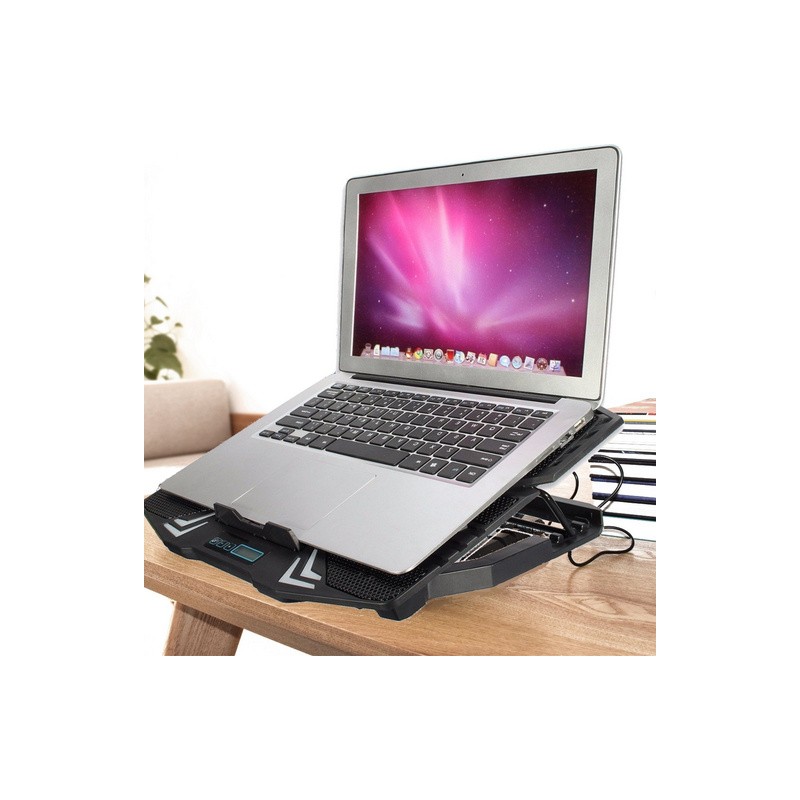 Hladilno stojalo za prenosnik do 17.3, 5x tih ventilator, 2x USB, Ewent EW1259