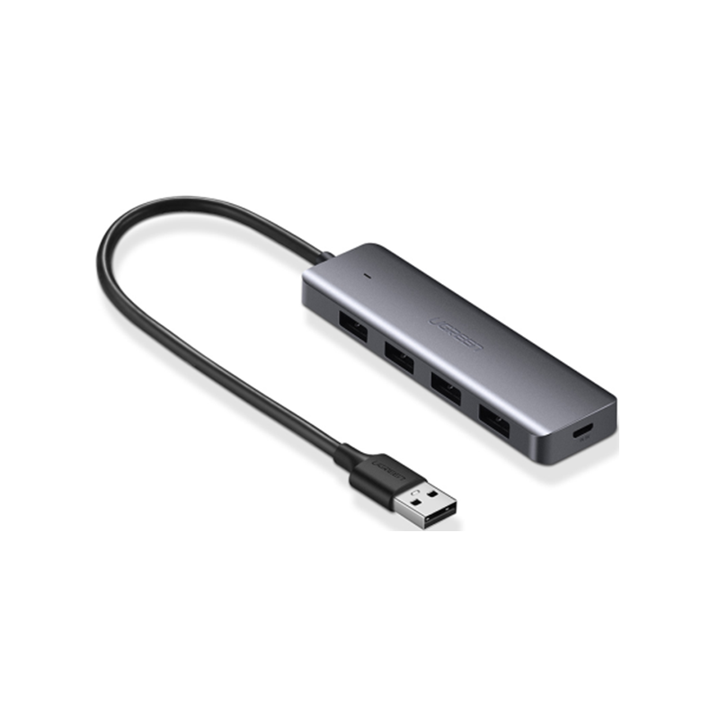 Ugreen USB Hub, USB 3.0, 4-portno srebrn 50985