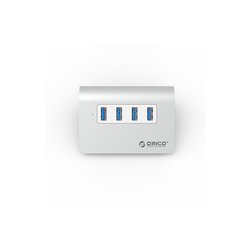 USB Hub Orico M3H4-V1-SV s 4 vhodi, USB 3.0, brušen aluminij