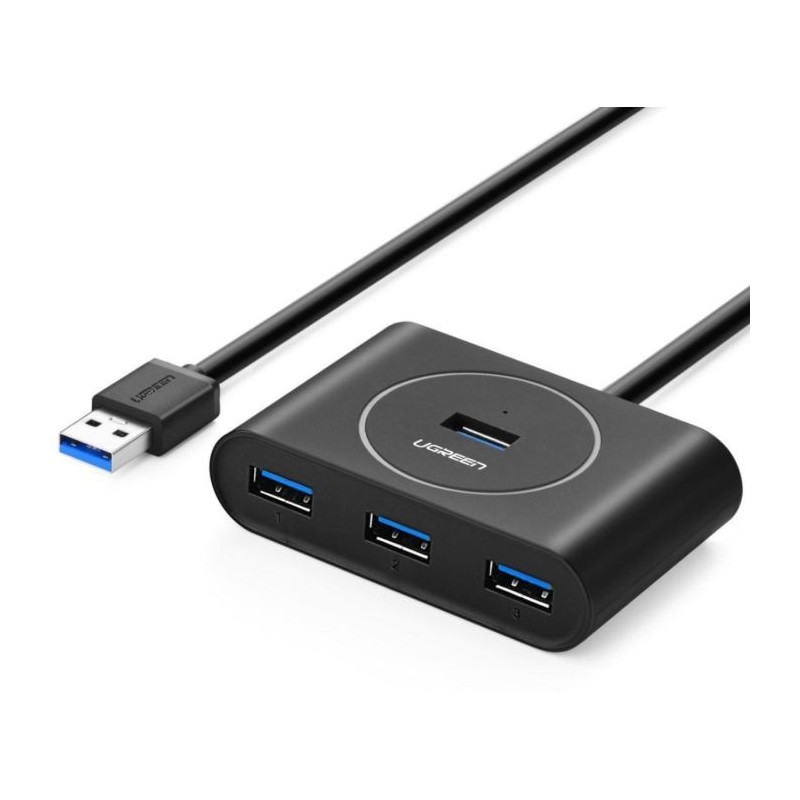 USB Hub Ugreen E0013563, črn