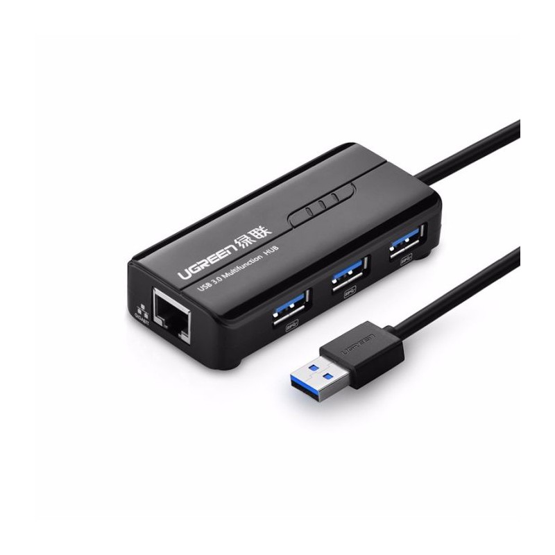 USB Hub Ugreen E0013561, 3x USB-A, RJ-45