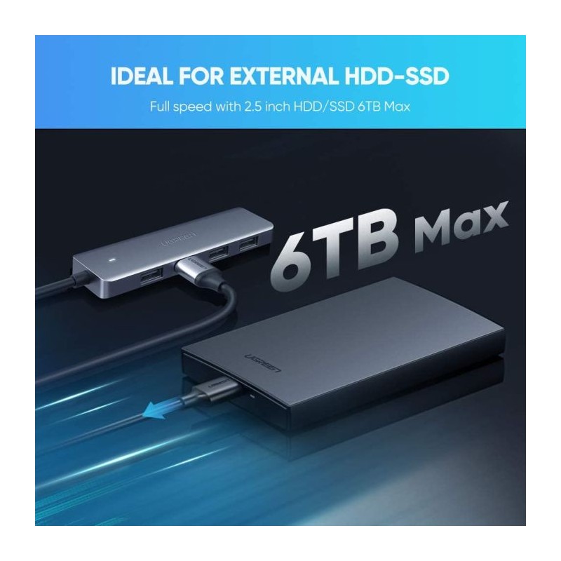 Ugreen Hub USB-C 4 portni