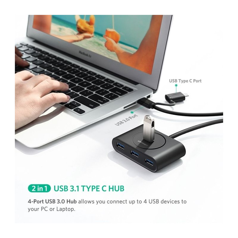 USB Hub Ugreen E0013743, USB-C adapter