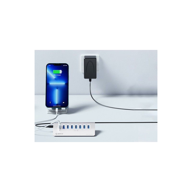 USB-C Hub Orico M3U7Q1-05, srebrn