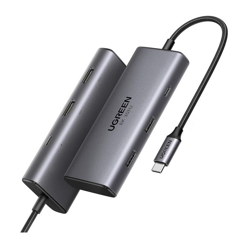 UGREEN 6v1 USB C Hub Dual HDMI 4K@60Hz, 100W PD