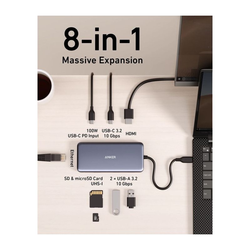 USB-C Hub Anker 555, 8v1