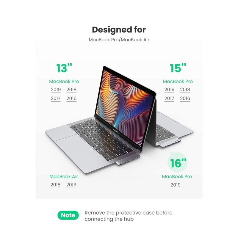 UGREEN USB-C Hub za MacBook, HDMI, USB-C, 2x USB 3.0