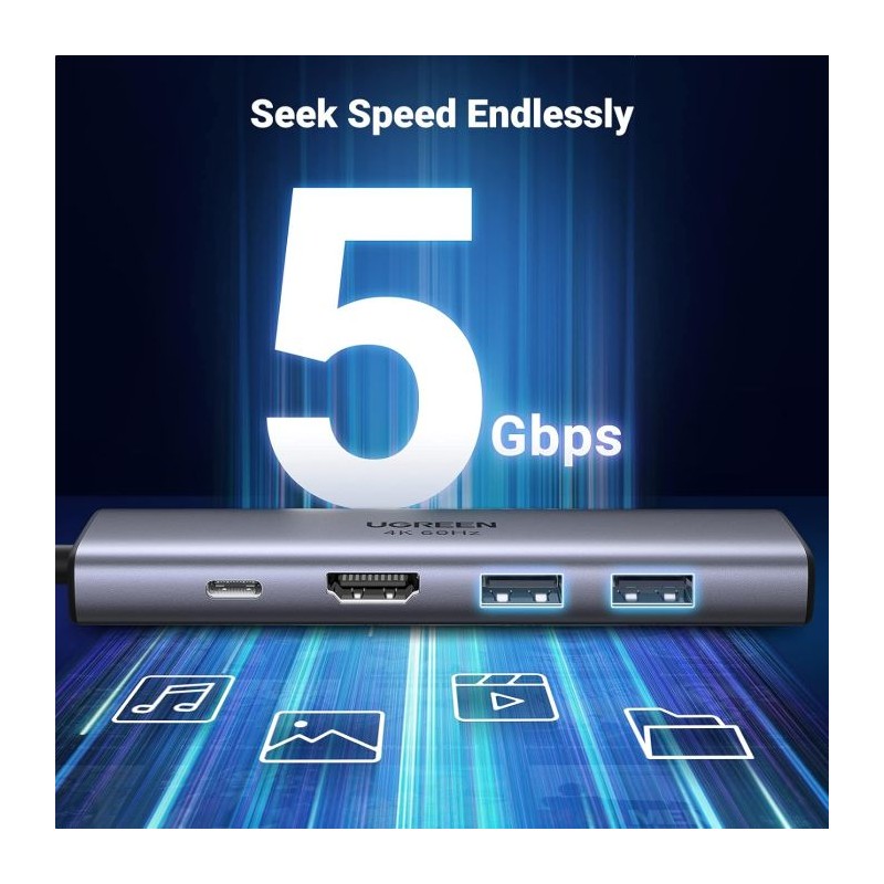Priklopna postaja Ugreen E0013883 6v1, USB-C