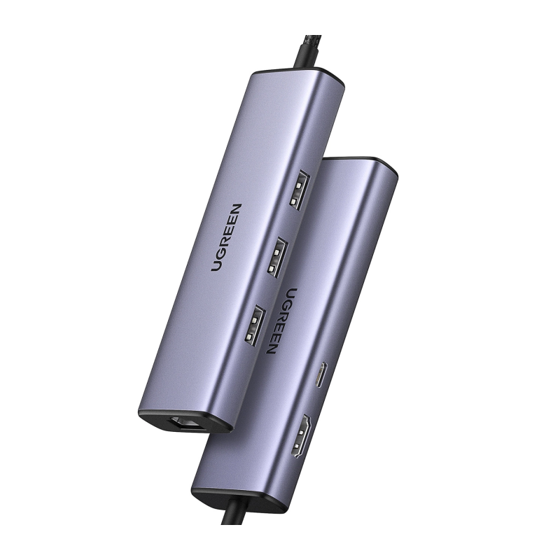 Priklopna postaja Ugreen E0013522, 6-v-1, USB-C, 100 W