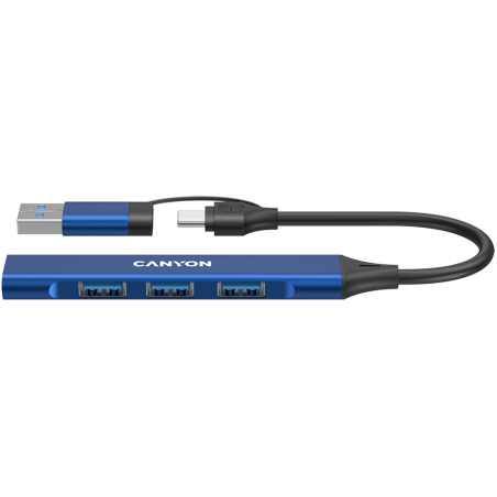USB Hub CANYON DS-02, USB-A/C, moder