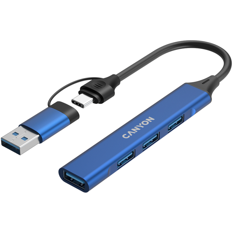 USB Hub CANYON DS-02, USB-A/C, moder