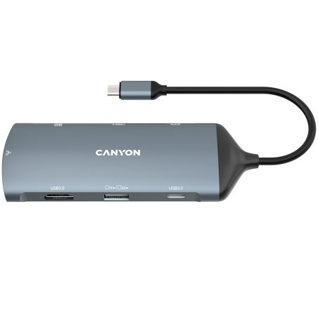 USB Hub CANYON DS-15, USB-C, siv