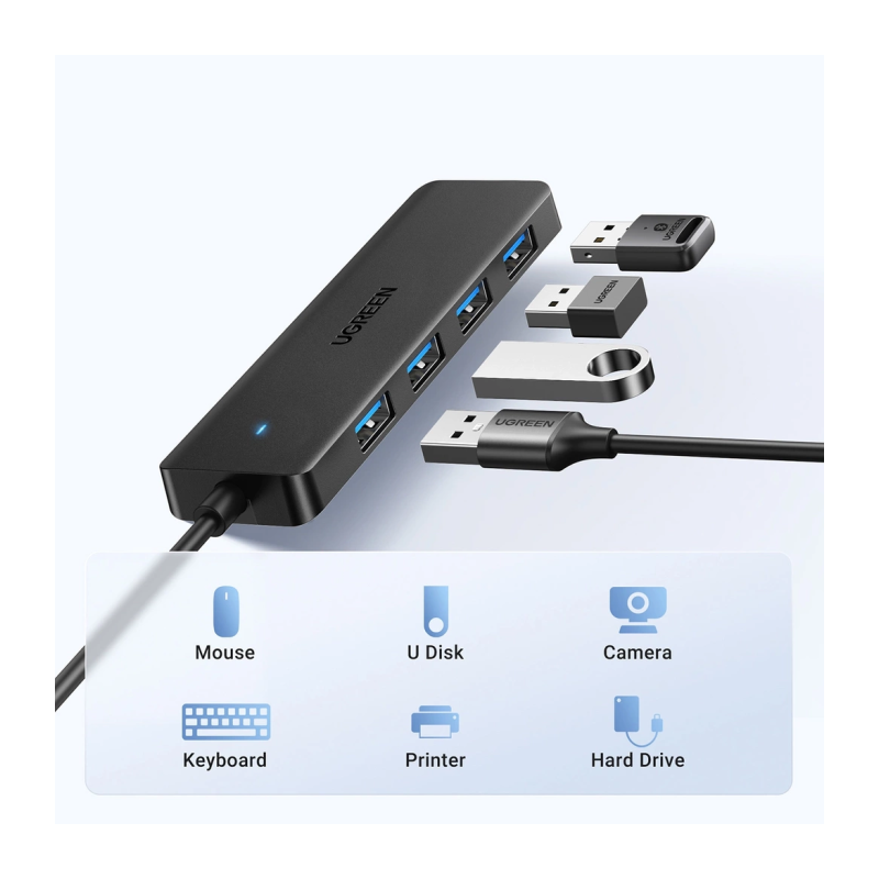 Hub Ugreen 4-portni, USB 3.0