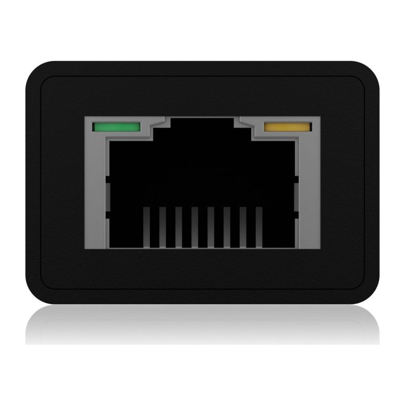 IcyBox IB-HUB1419-LAN USB-A/C mrežna kartica in 4-portni HUB