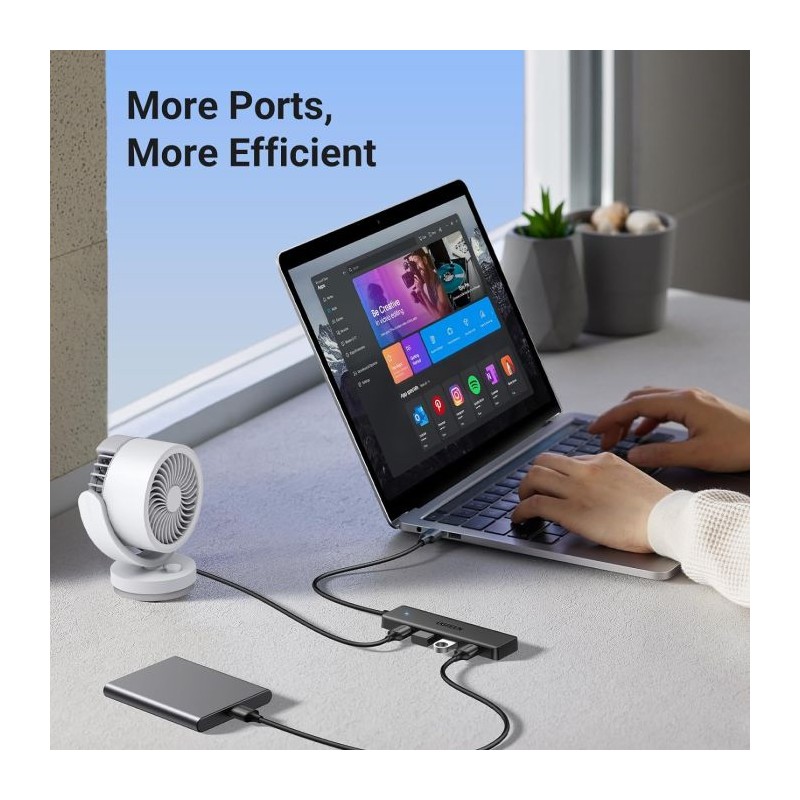 Hub Ugreen 25851, 4-portni, USB 3.0