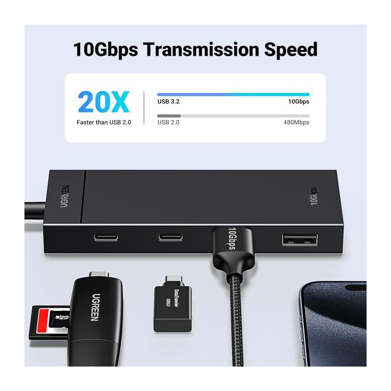 Hub Ugreen 35583, 4-portni, USB-C