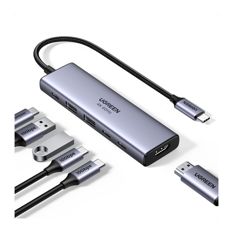 Priklopna postaja Ugreen 35999, 6-v-1, USB-C