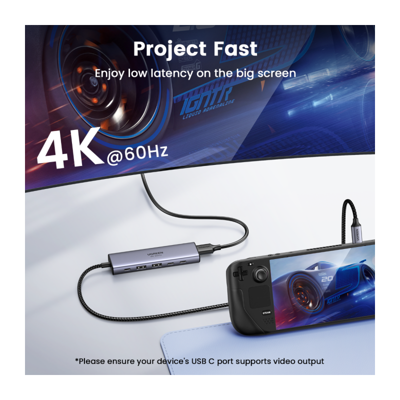 Priklopna postaja Ugreen 35999, 6-v-1, USB-C