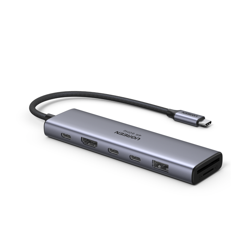Hub Ugreen 45521, 7-v-1, USB-C