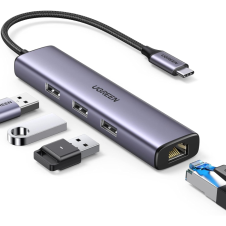 Hub Ugreen 60600, 4-v-1, USB-C