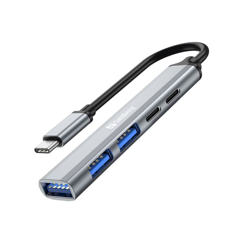 Hub Sandberg 336-50, 5-portni, USB-C