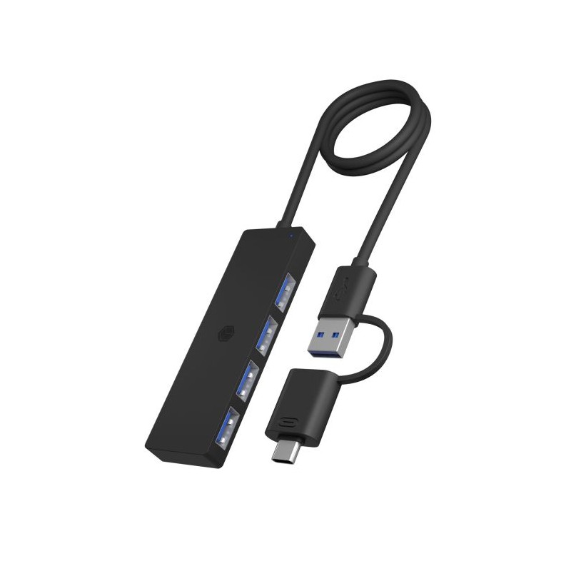 Hub Icy Box IB-HUB1424-C3, 4-portni, USB-C/A 3.2