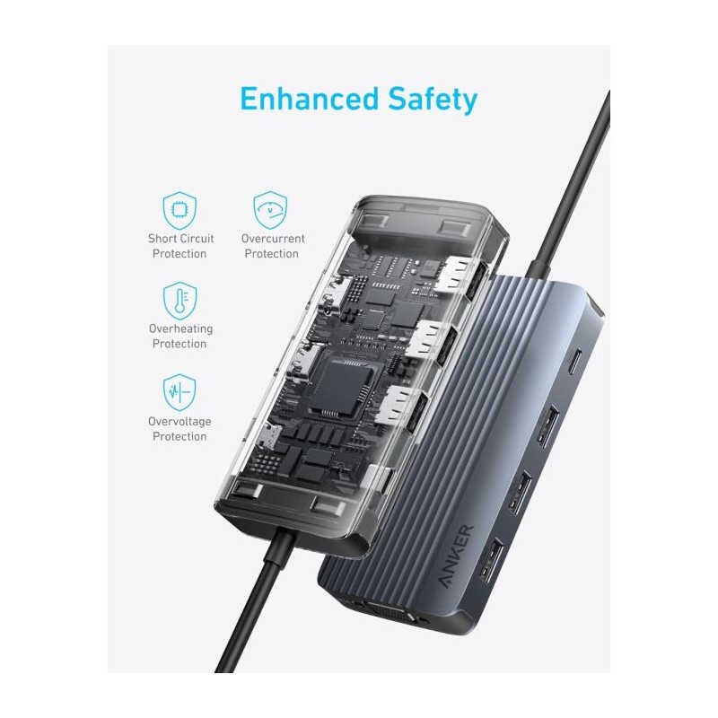 Hub Anker A83790A2,  8-v-1, USB-C