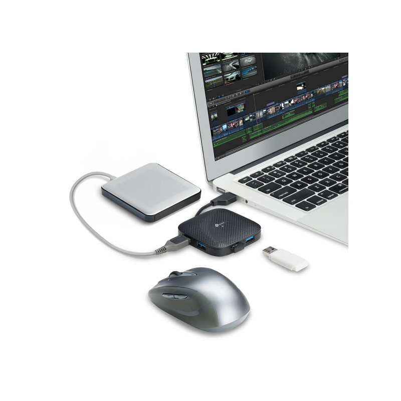 Hub TP-Link UH400 V5, 4-portni, USB 3.0