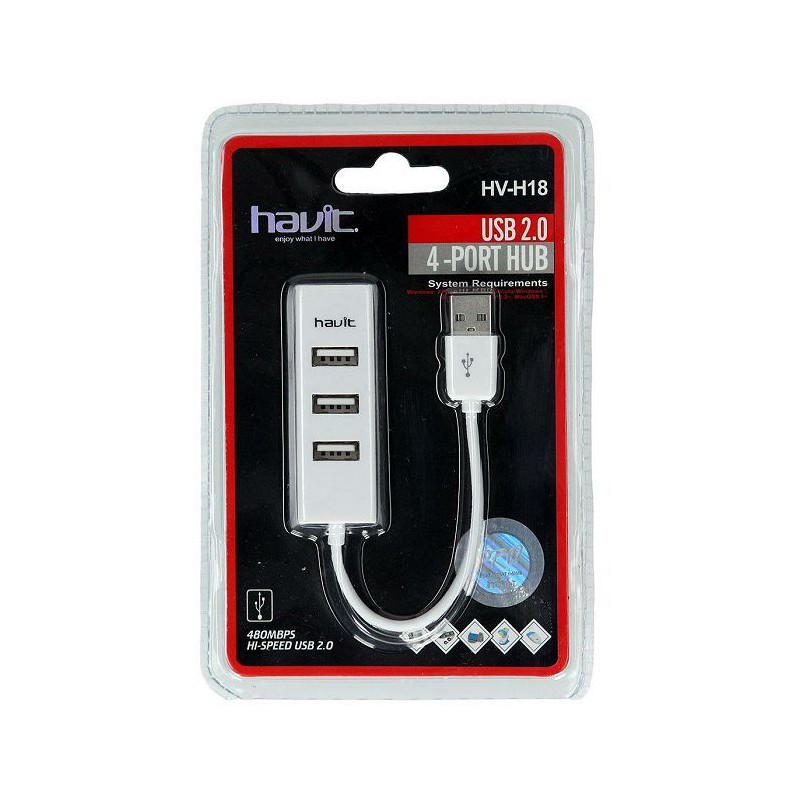 Hub HAVIT H18, 4-port, USB 2.0