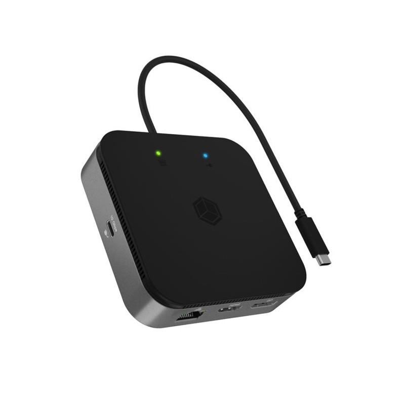 Priklopna postaja Icy Box IB-DK408-C41, 7-v-1, USB 4.0